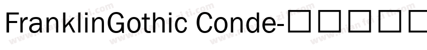 FranklinGothic Conde字体转换